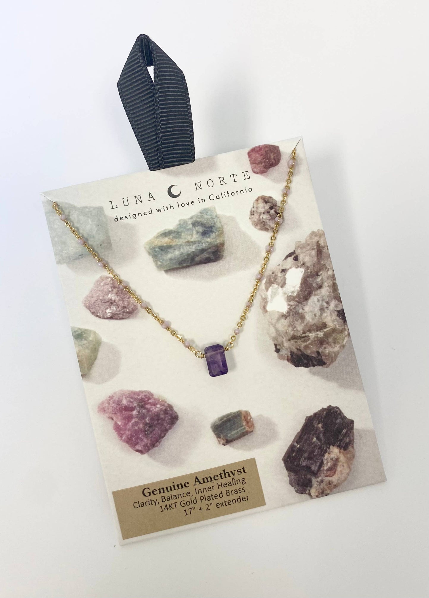 Luna Norte - Prism Gems Birthstone Necklace - February