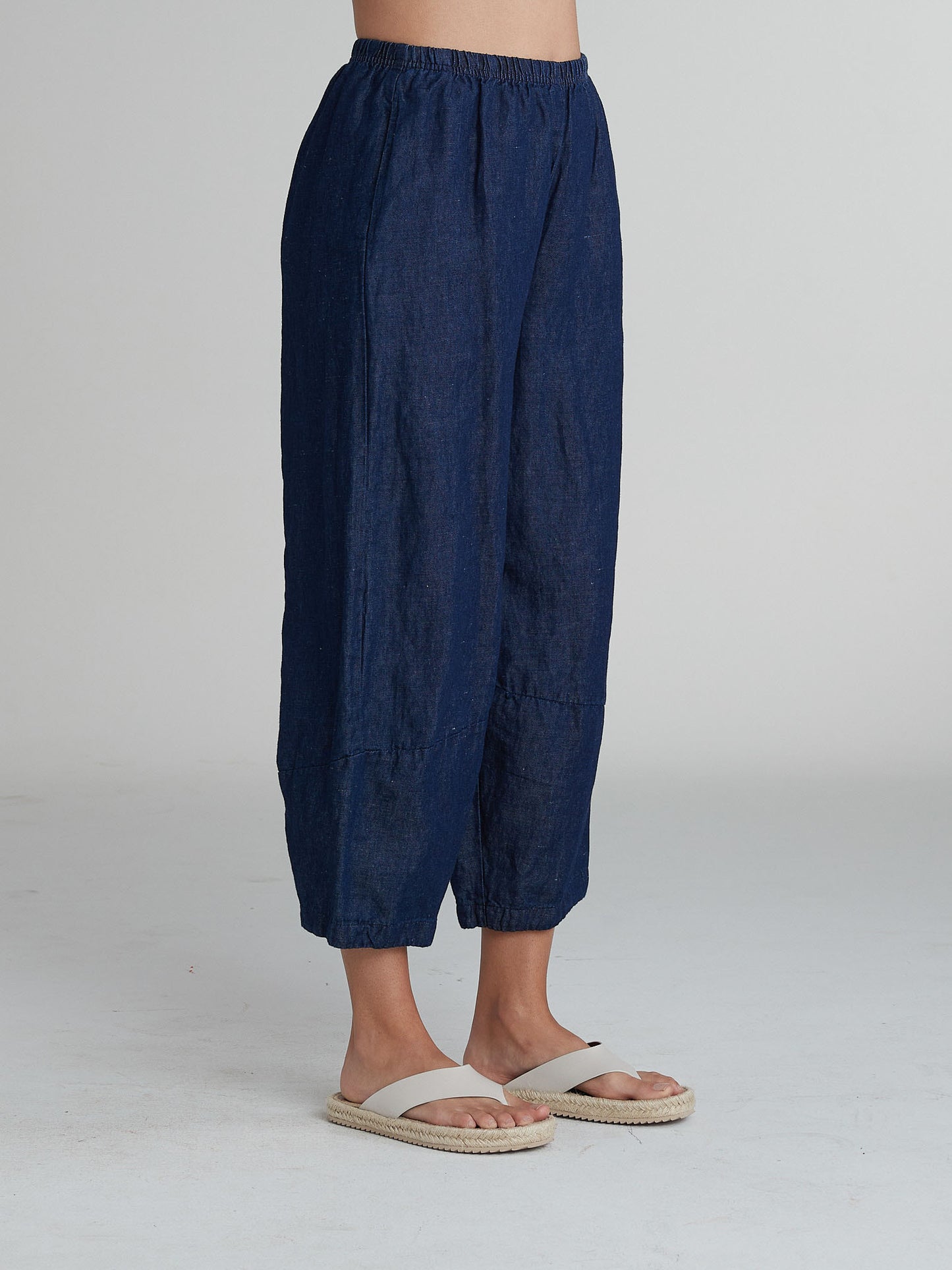 LANTERN PANT - FLAX DENIM