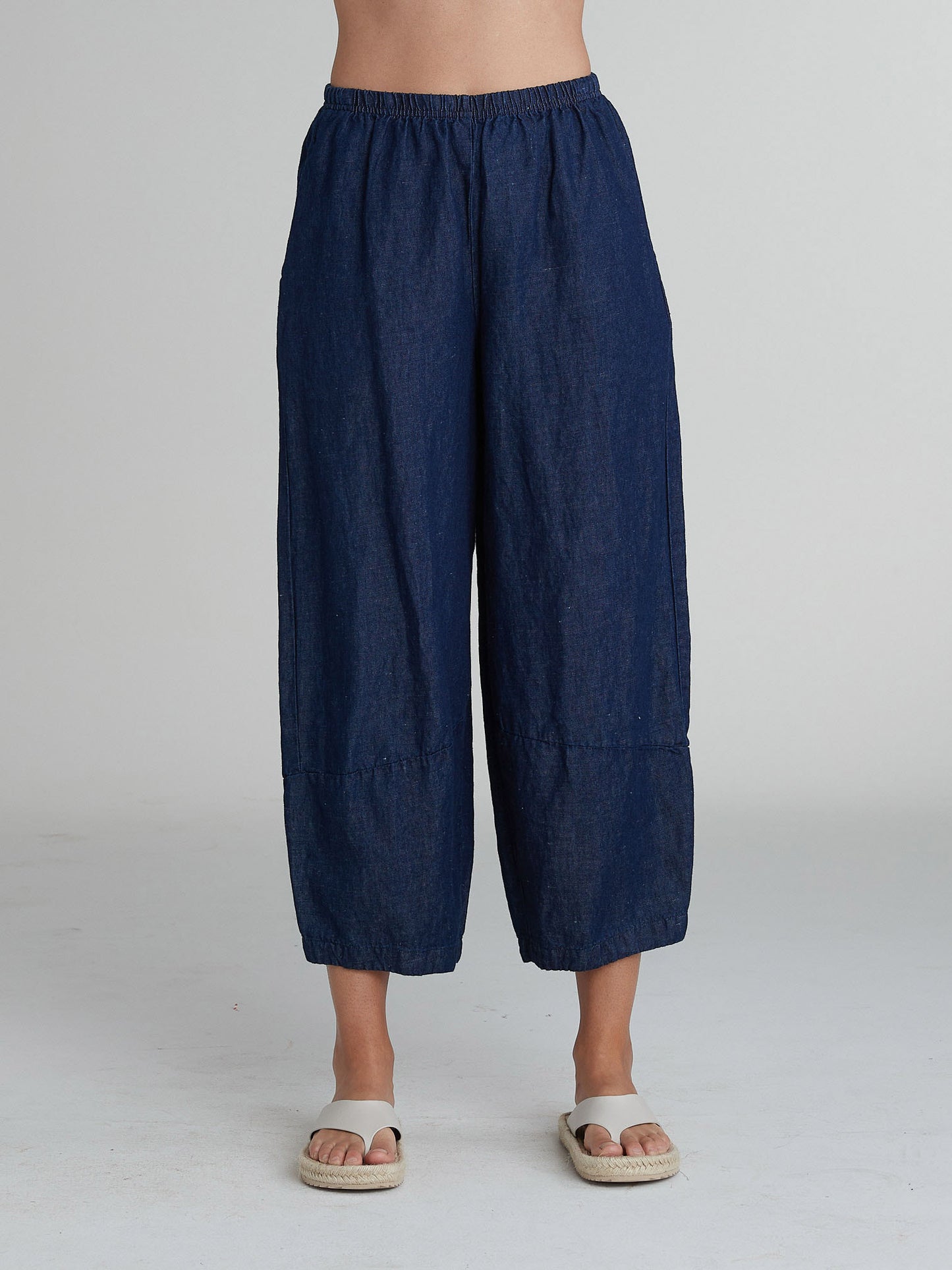 LANTERN PANT - FLAX DENIM
