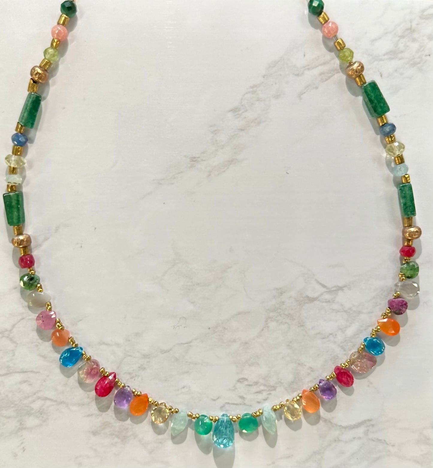 MULTI GEM NECKLACE