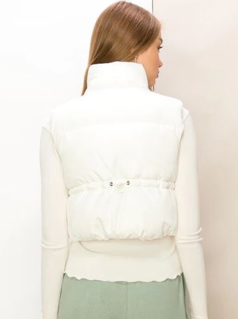 INSTANT CONFIDENCE CROP PUFFER VEST