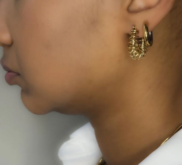 Emilie Spiral Hoop Earrings