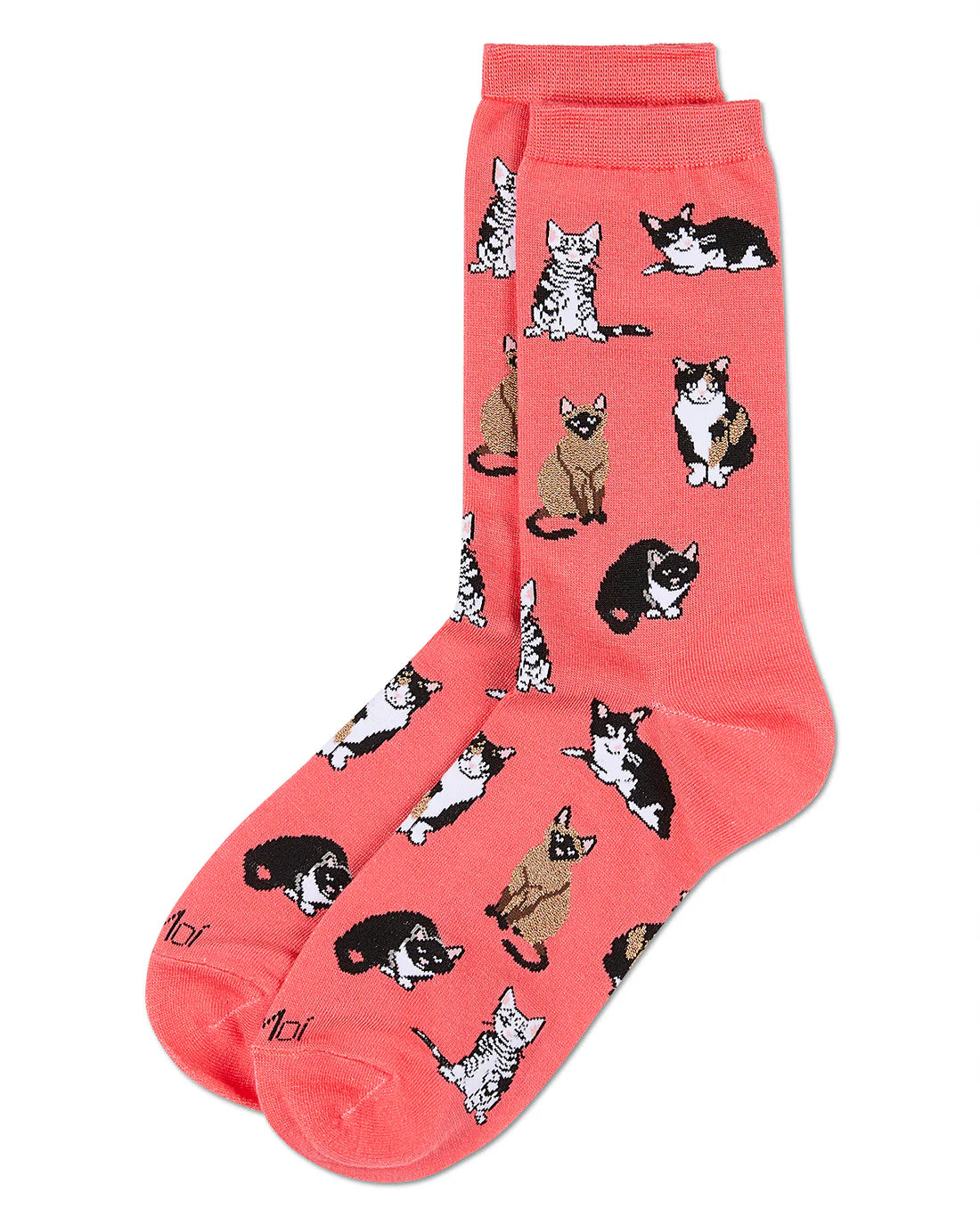 Multi Cat Breed Bamboo Crew Socks