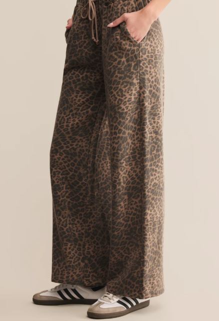 HUNTER LEOPARD KNIT PANT
