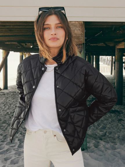 HERITAGE FAUX LEATHER JACKET