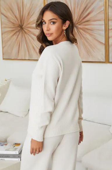 STYLISH RIB DETAIL PULLOVER SWEATER
