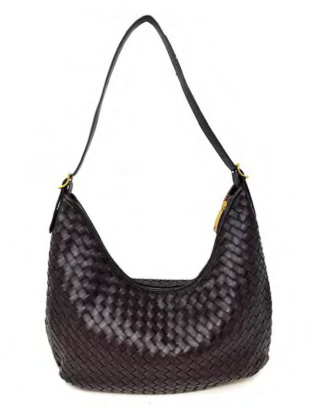 Zippered Hobo Woven Shoulder Bag