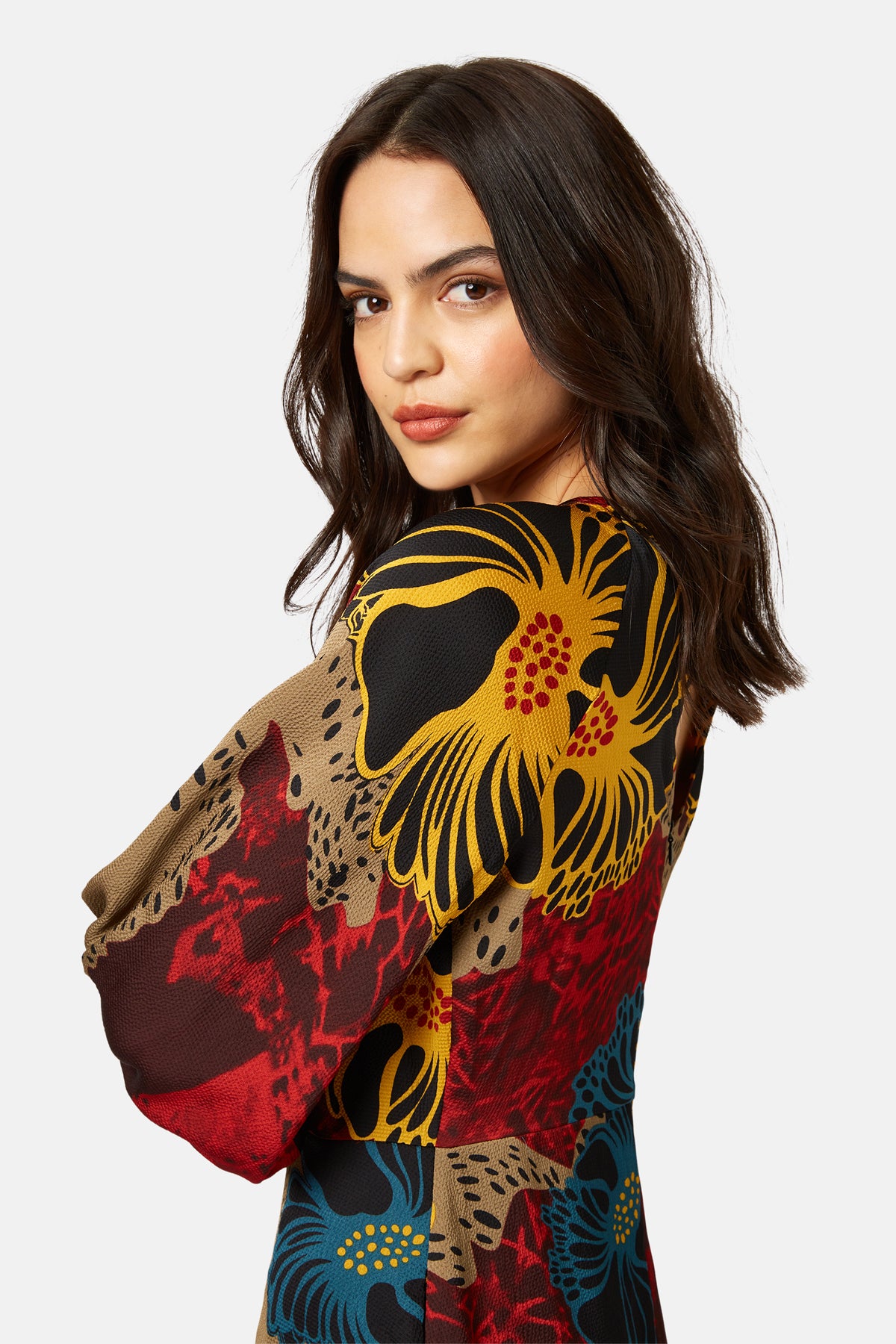 INTO MY ARMS DRAPE DRESS