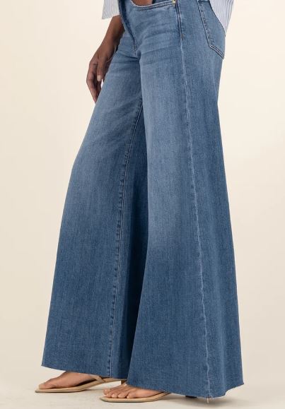 BLAKE HIGH RISE FAB AB SUPER WIDE LEG-RAW HEM