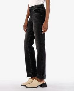 KELSEY HIGH RISE FAB AB ANKLE FLARE WITH WIDE HEM