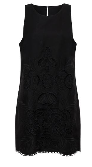 EMBROIDERED BLOOMS DRESS