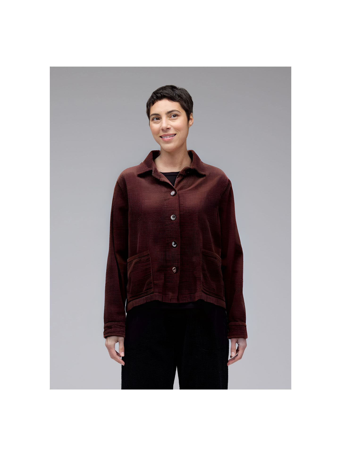 CROPPED JACKET - LUX CORD