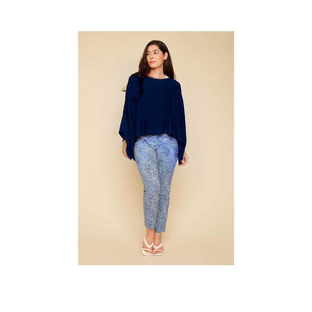 CROP PONCHO KNIT SWEATER