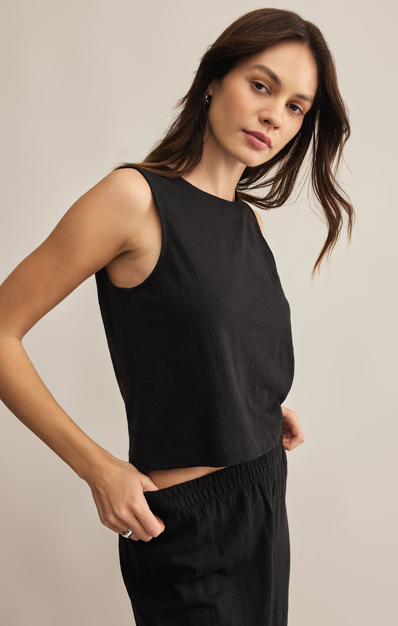 SLOANE TEXTURED TOP