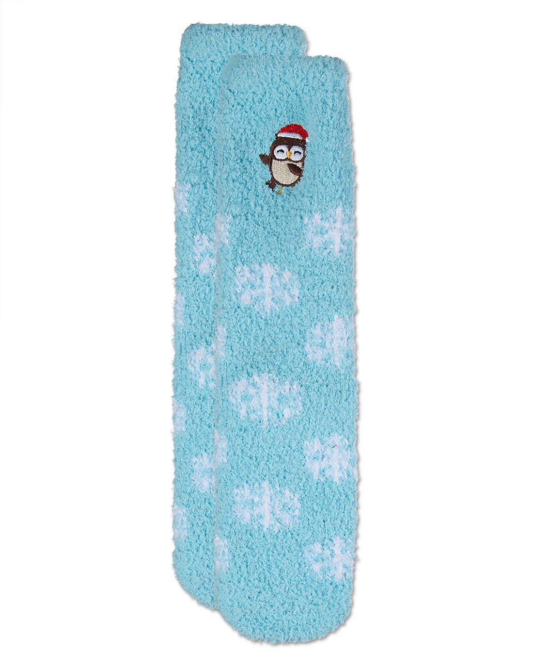 Owl Mistletoe Cozy Crew Socks