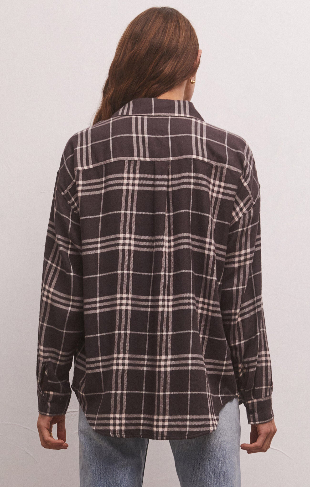 RIVER PLAID BUTTON UP