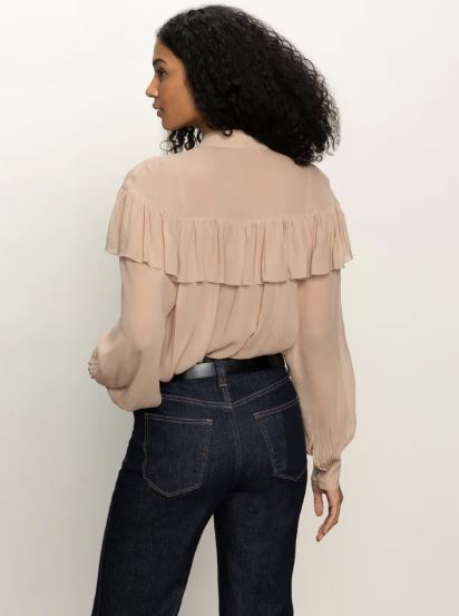 FADE INTO YOU RUFFLE BLOUSE