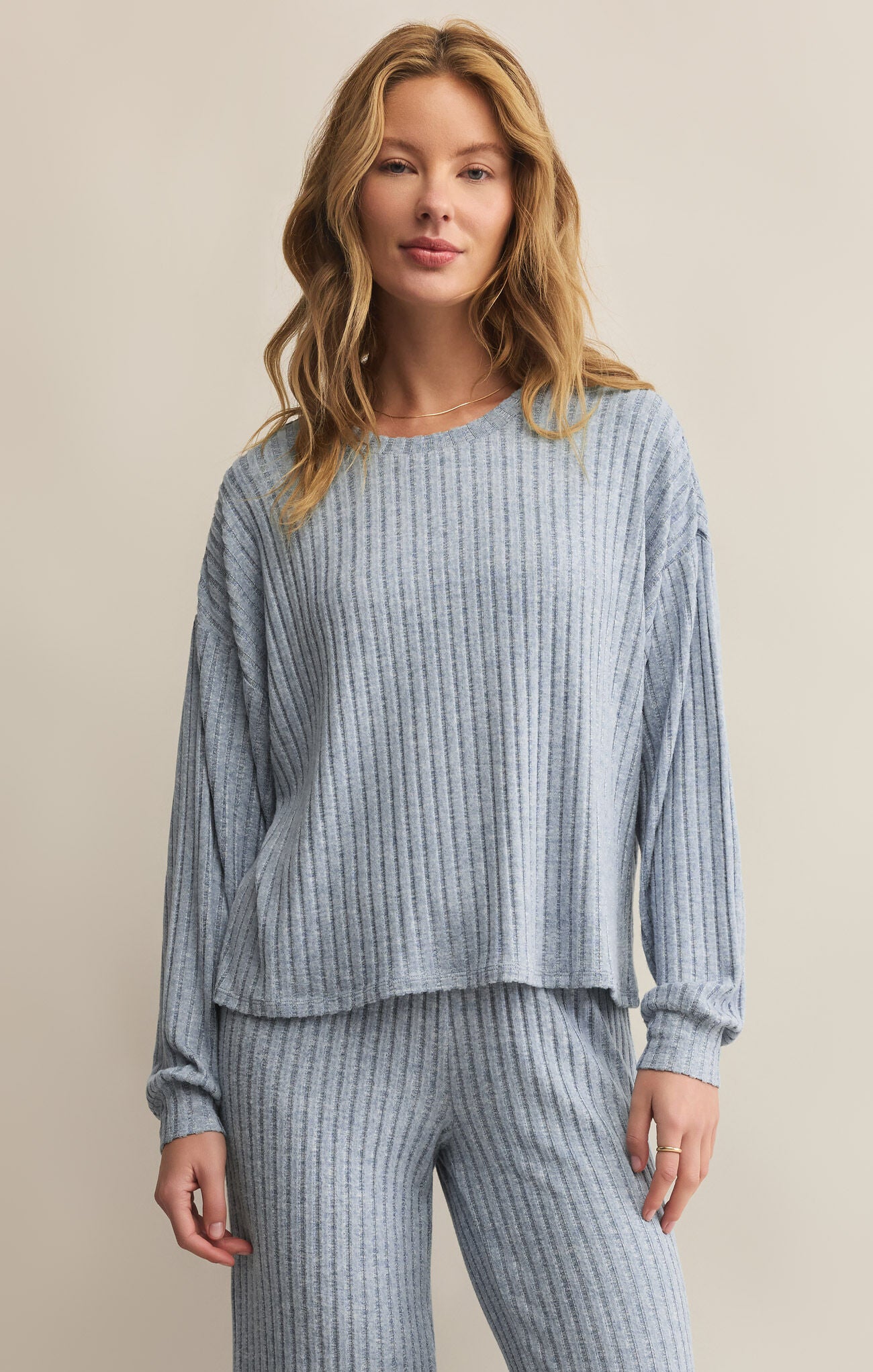 DAWN SMOCKED RIB PANT