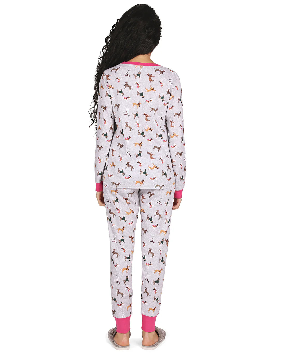 Pajama Set with Dog Print
