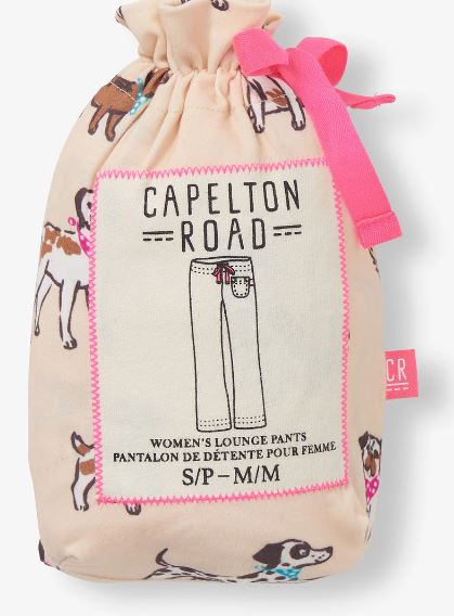 cute pups pj pants in a bag