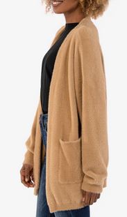 DANA -LONG CARDIGAN W/PATCH
POCKETS