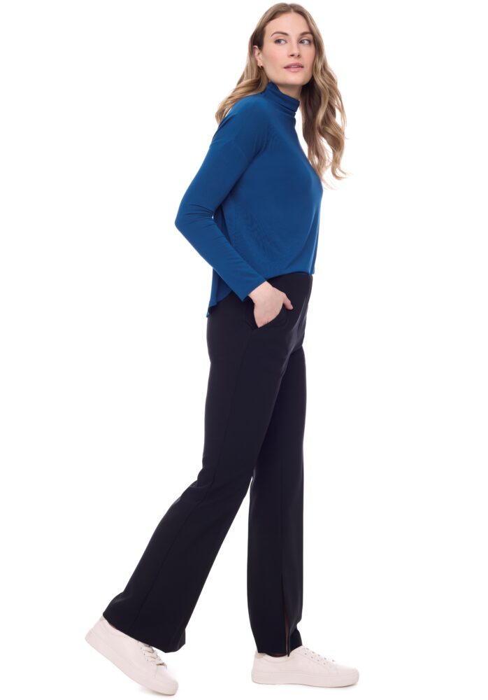 ISABELLE BOOTCUT ANKLE-SLIT FULL LENGTH PANT