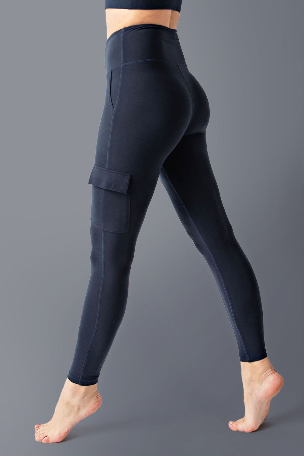 Butter Yoga Fabric, Hi Waist Cargo Yoga Pants