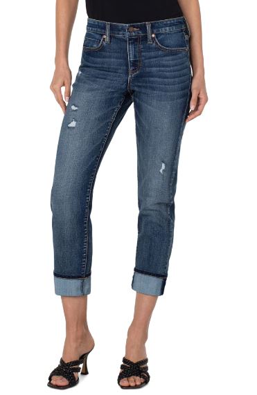 LIVERPOOL Marley Girlfriend Cuffed ECO Jean