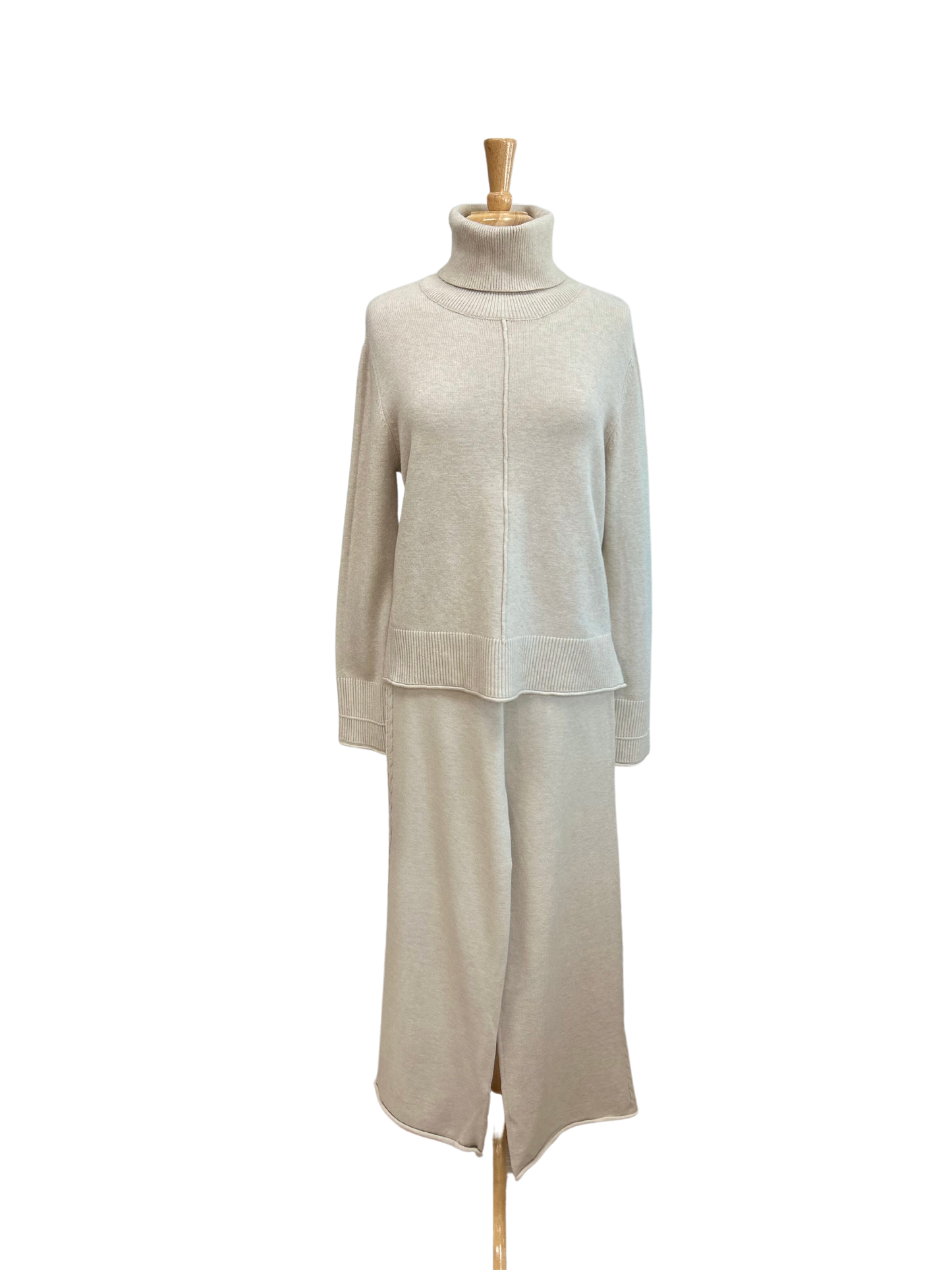 Wide Leg Cable Knit Pant