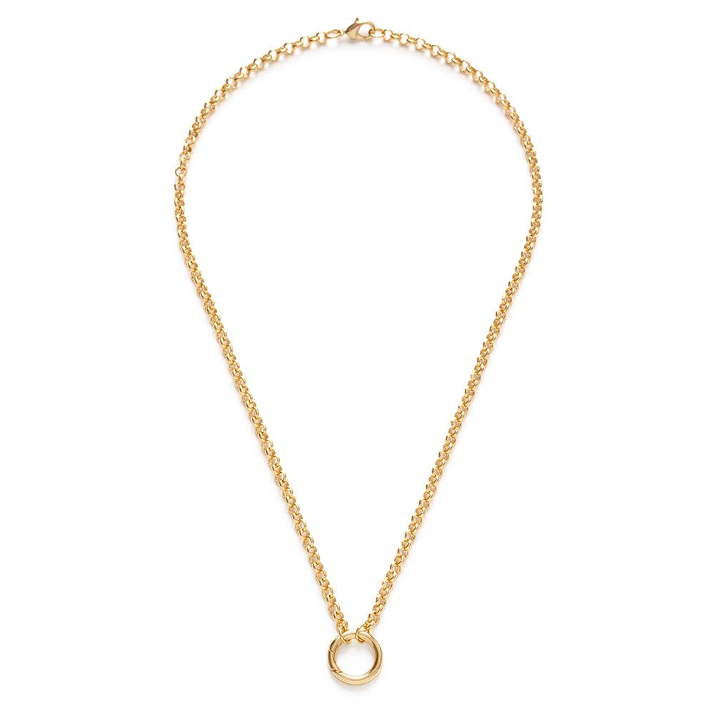 Amano Studio - Rolo Chain with Charm Holder Necklace