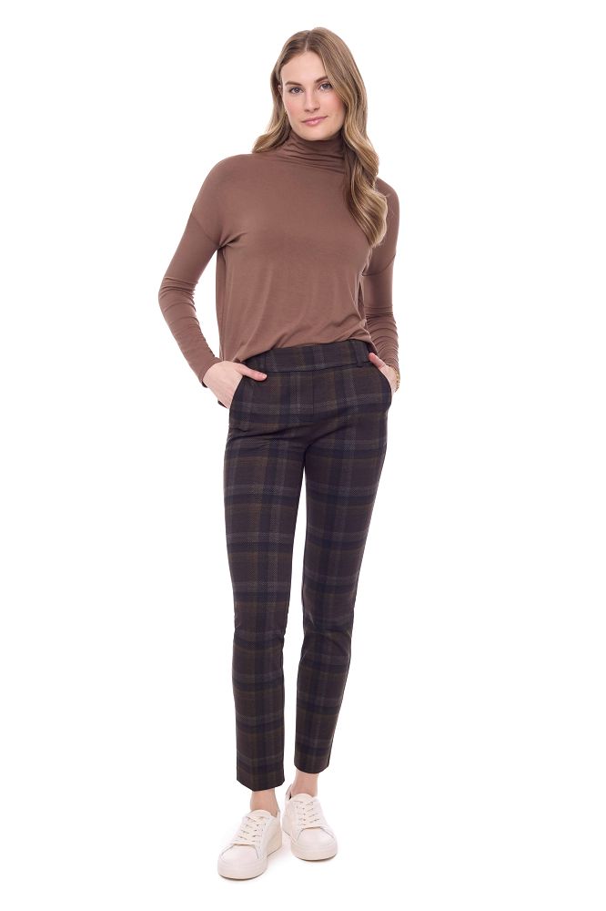 BONNIE KODIAK PLAID FULL-LENGTH PONTE PANT