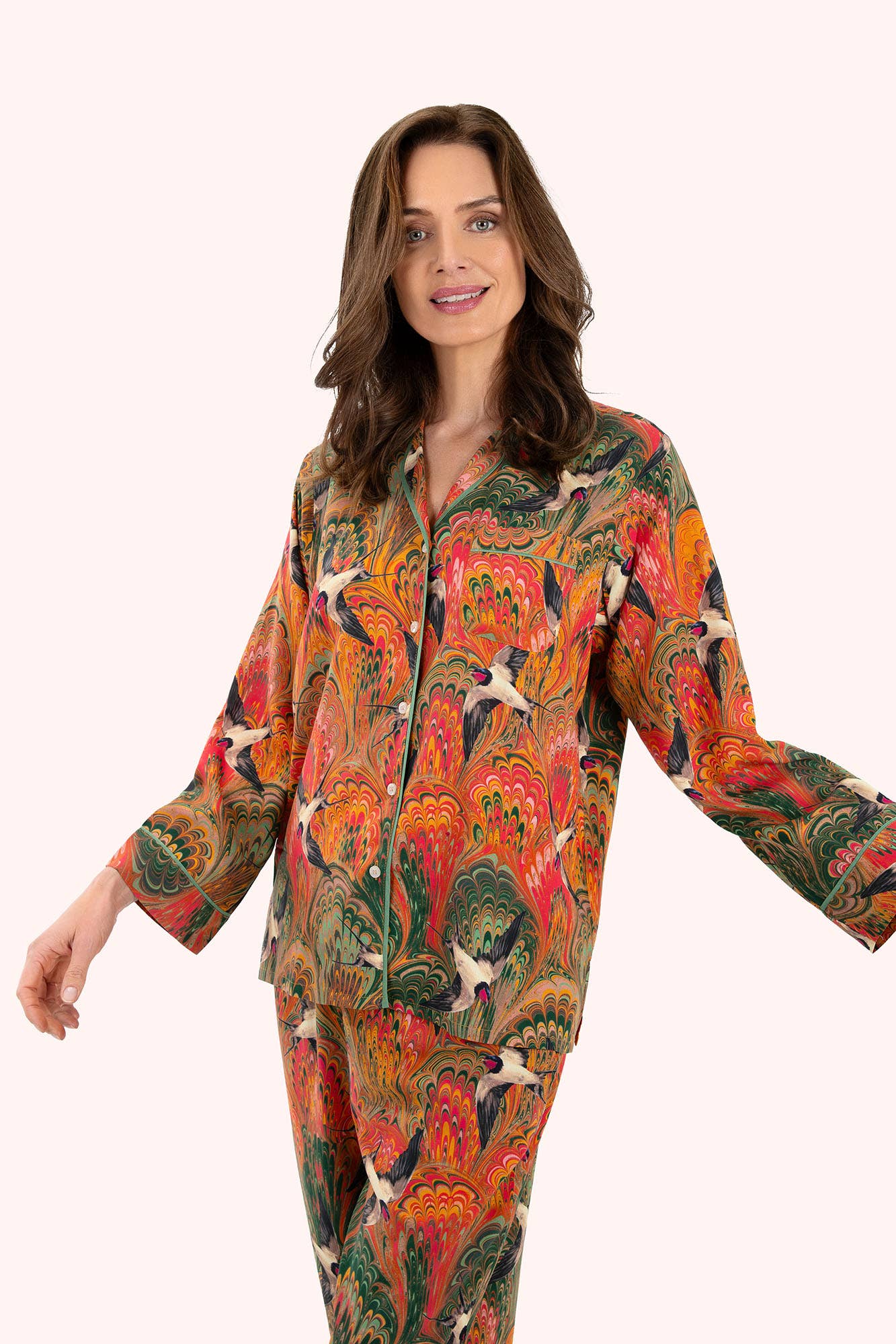 Powder Design inc - US - Supersoft Marbled Swallows Pyjamas - Small