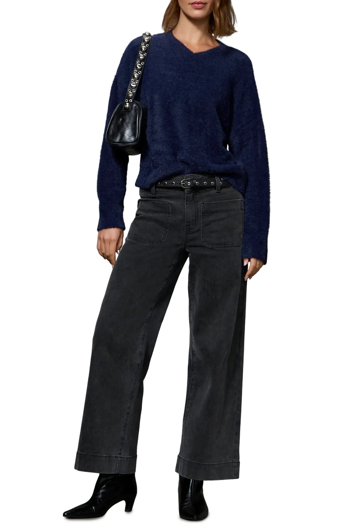 Feather V-Neck Sweater - Sanctuary