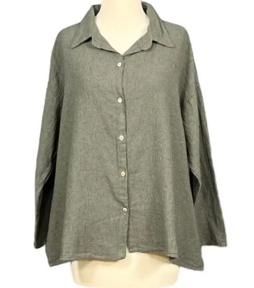SWING SHIRT-CROSSHATCH