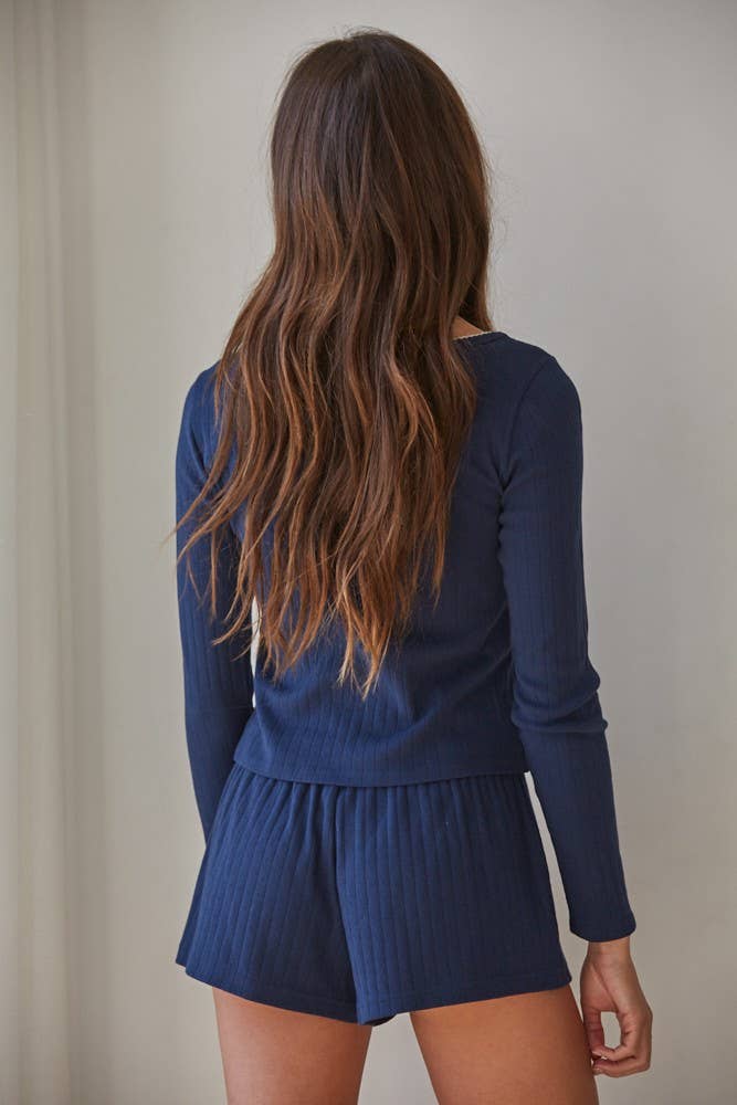 By Together - L8622 | Knit Polyester Rayon Spandex Pointelle Long Sleeve