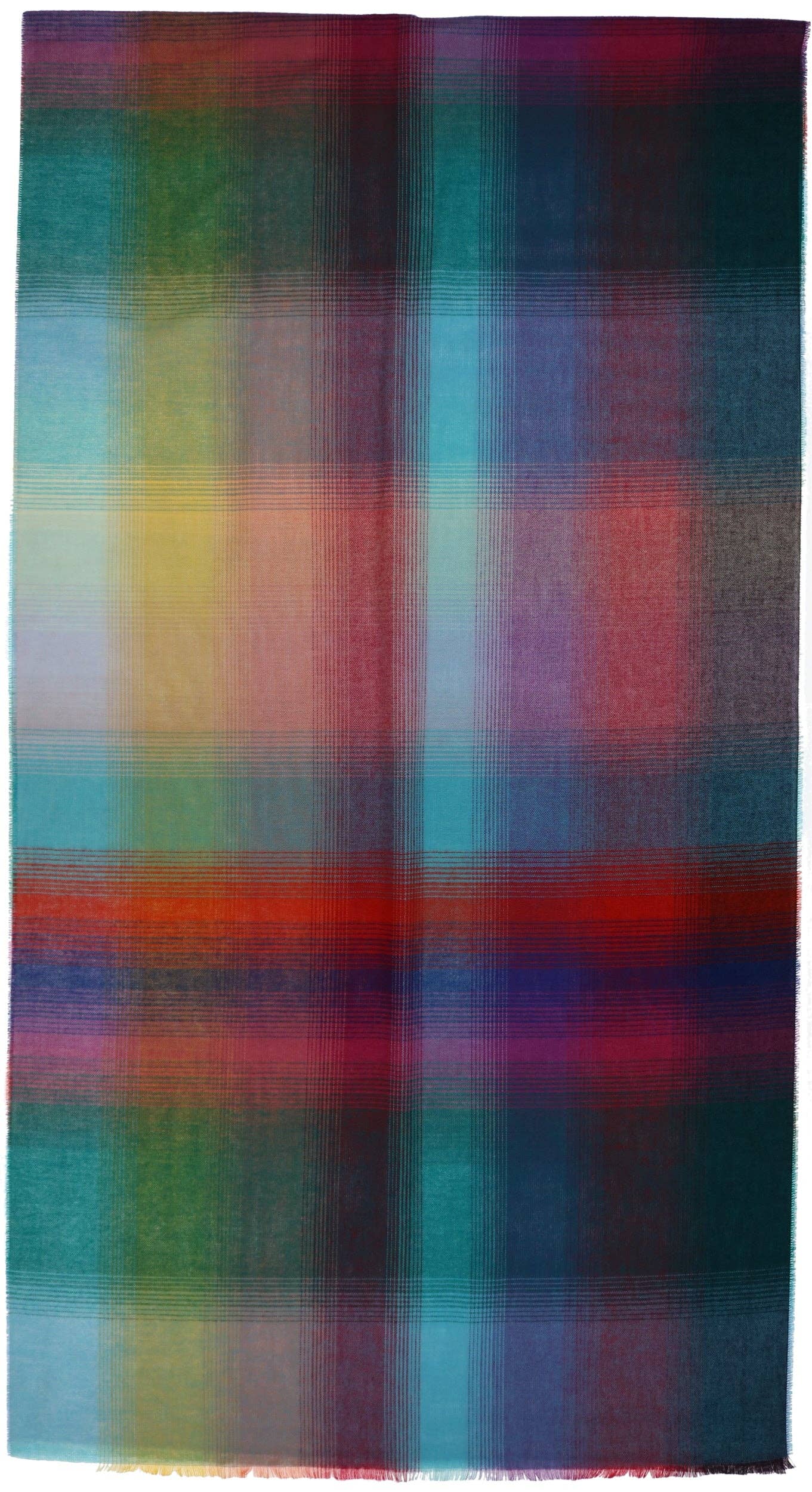 FRAAS - The Scarf Company - Ombre Plaid Lightweight Cashmink Wrap