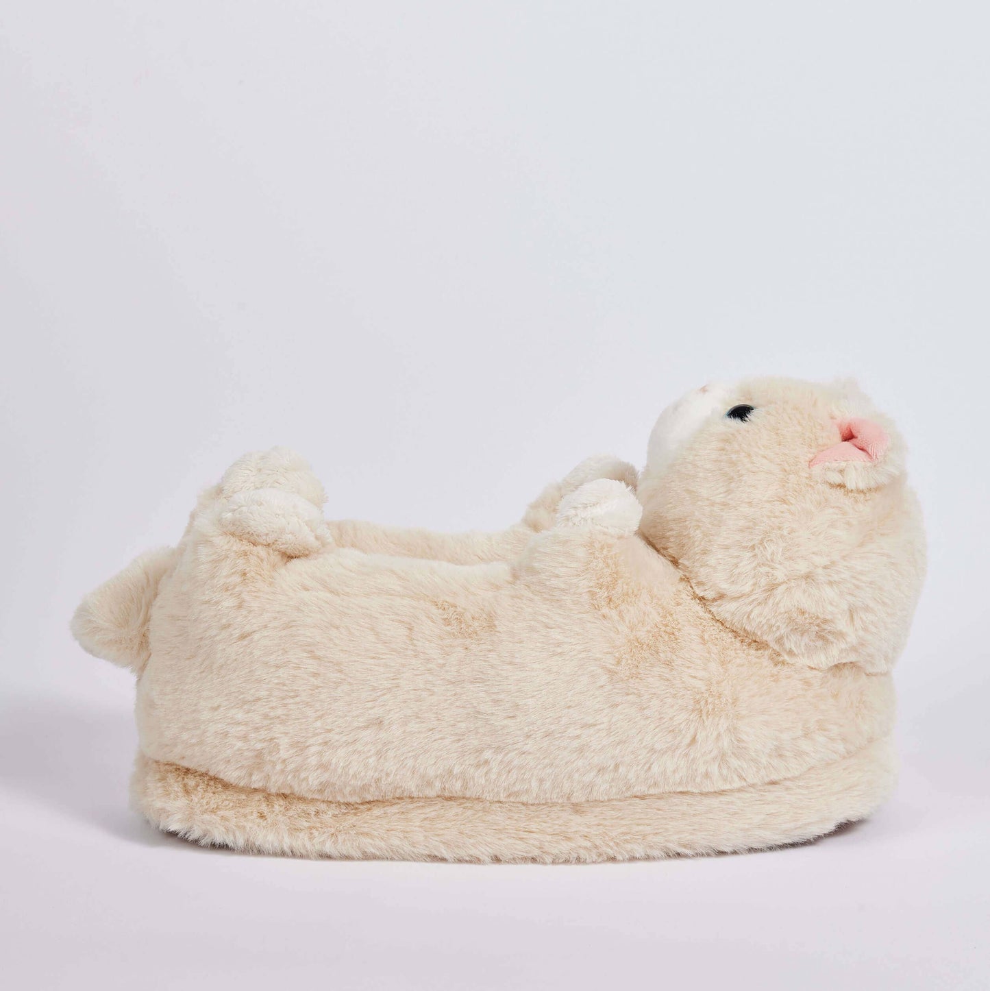 Oooh Yeah/Sock It Up/Oooh Geez Slippers - Molly the Kitty | Women's Funny Animal Plush Slippers