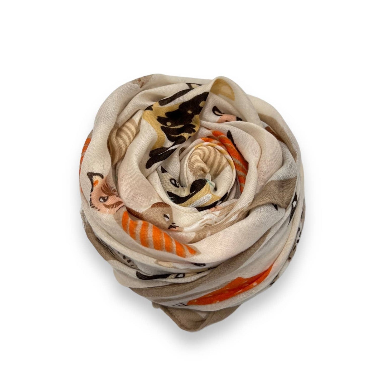 London Scarves - Cats wearing hats print scarf