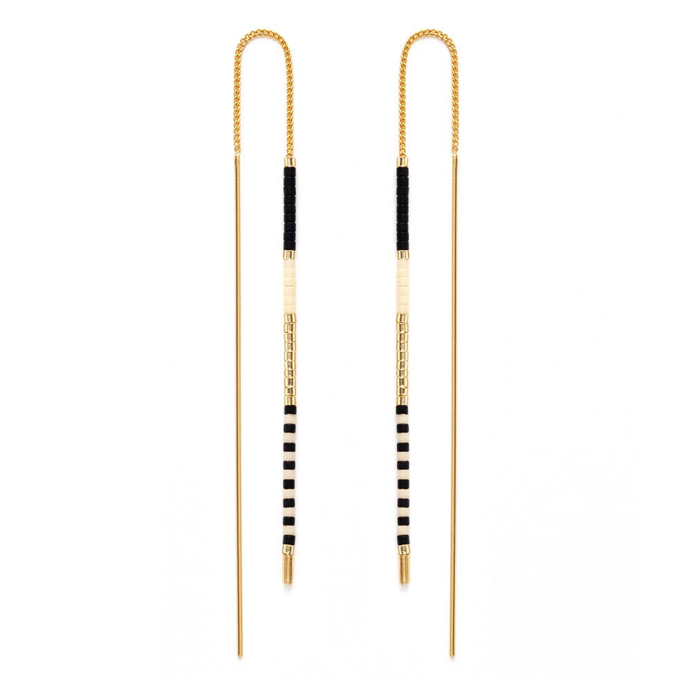 Amano Studio - Miyuki Seed Bead Threader Earrings