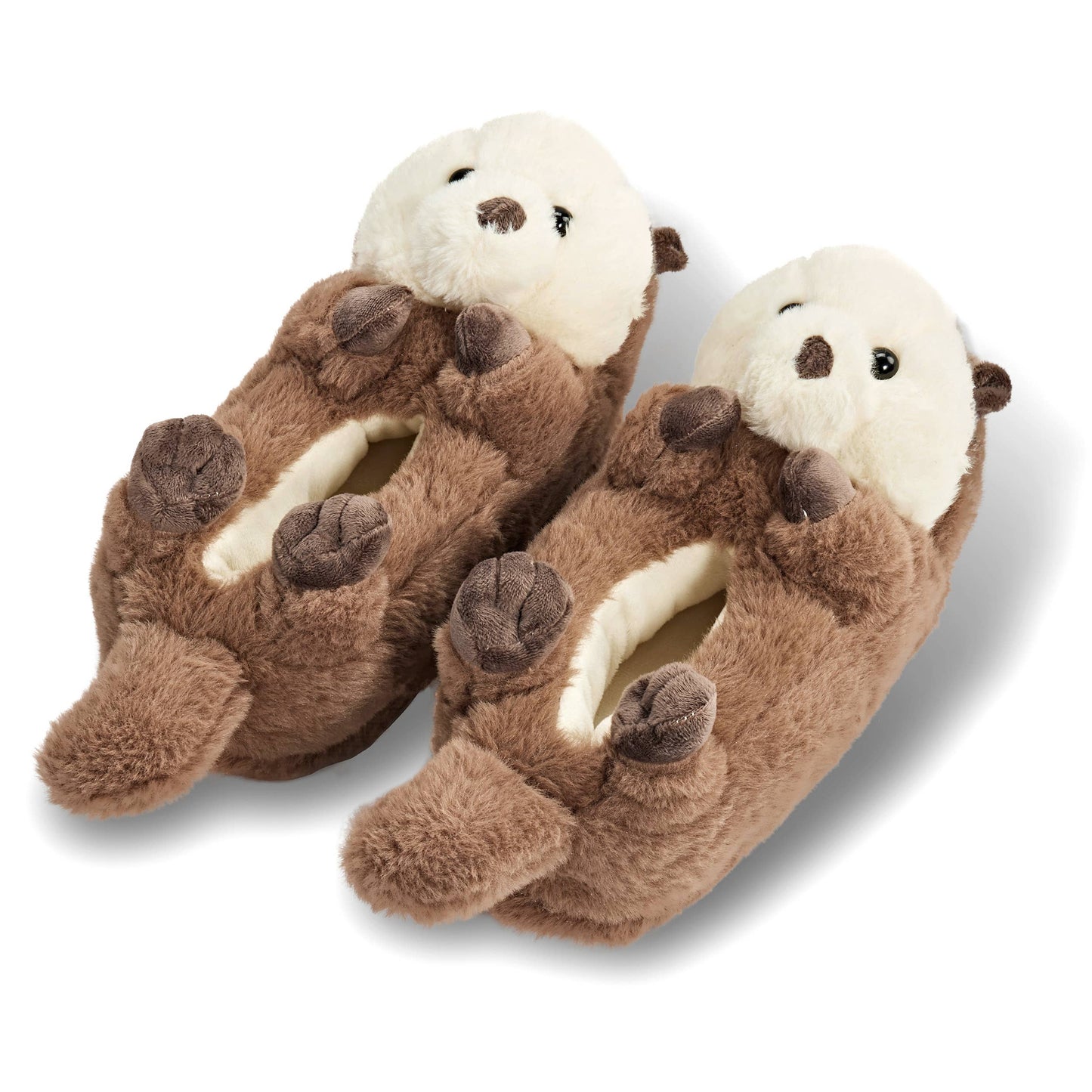 Oooh Yeah/Sock It Up/Oooh Geez Slippers - Abe the Otter | Women's Funny Fluffy Animal Cozy Slippers