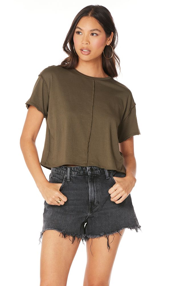 REVERSE SEAM S/S BOXY TEE