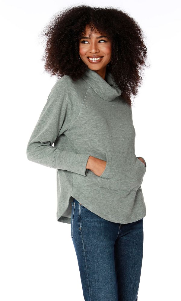 FUNNEL NECK PULLOVER