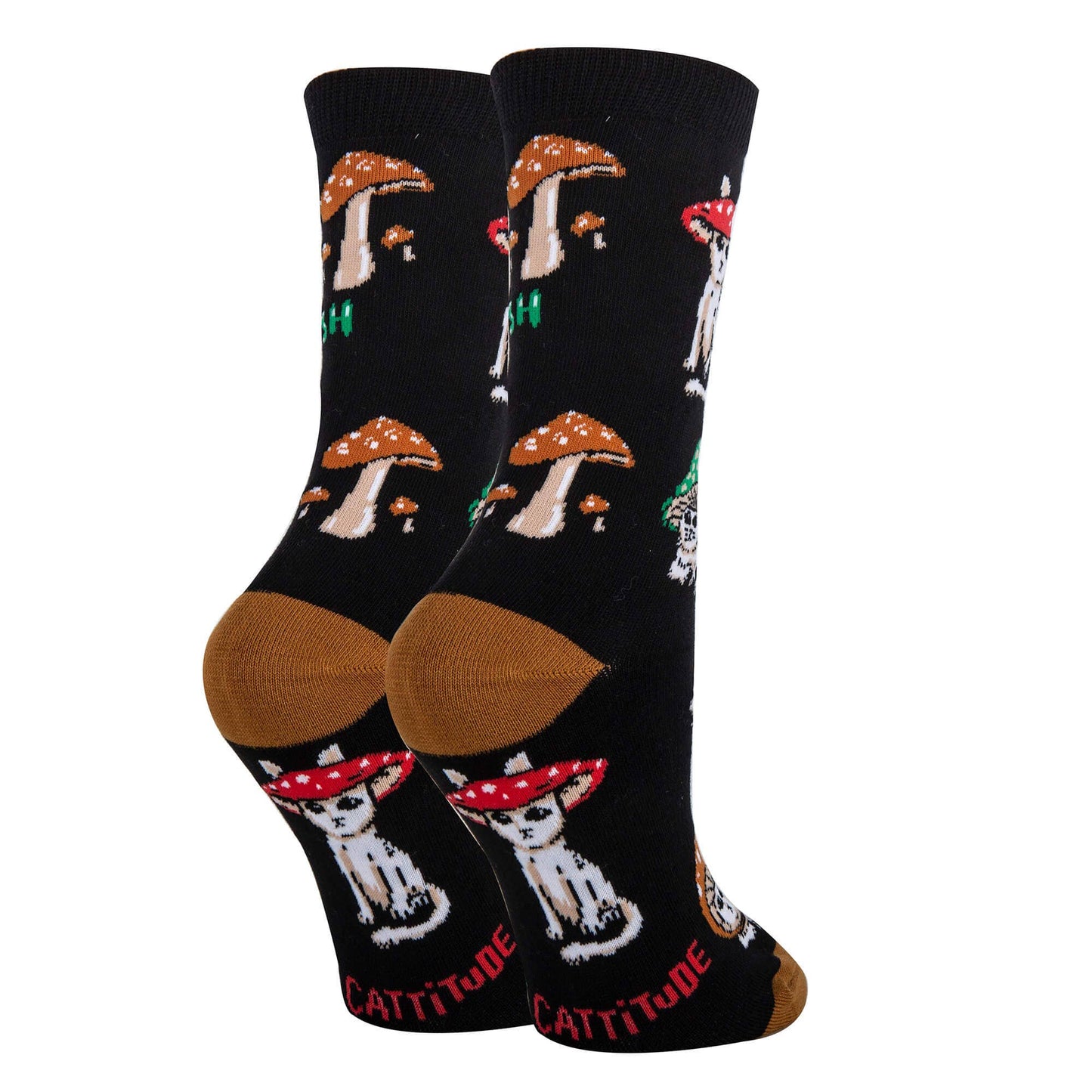 Oooh Yeah/Sock It Up/Oooh Geez Slippers - Cattitude | Women's Novelty Cotton Crew Socks