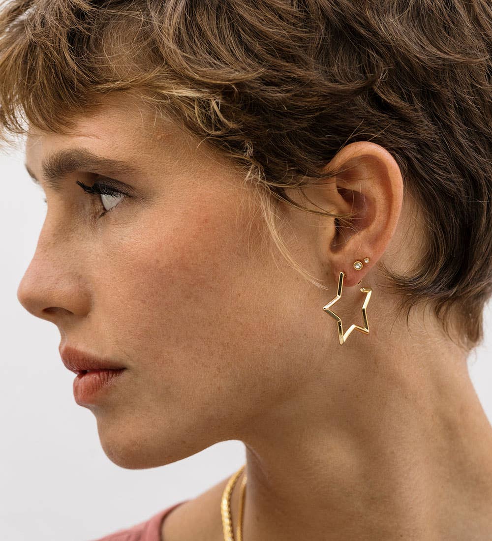 Amano Studio - Star Hoop Earrings