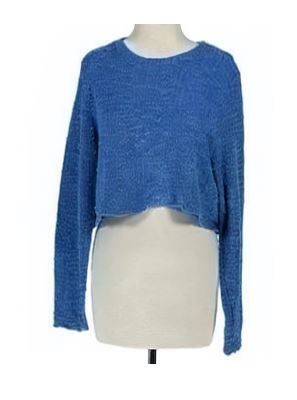 CURVED CROP SWEATER