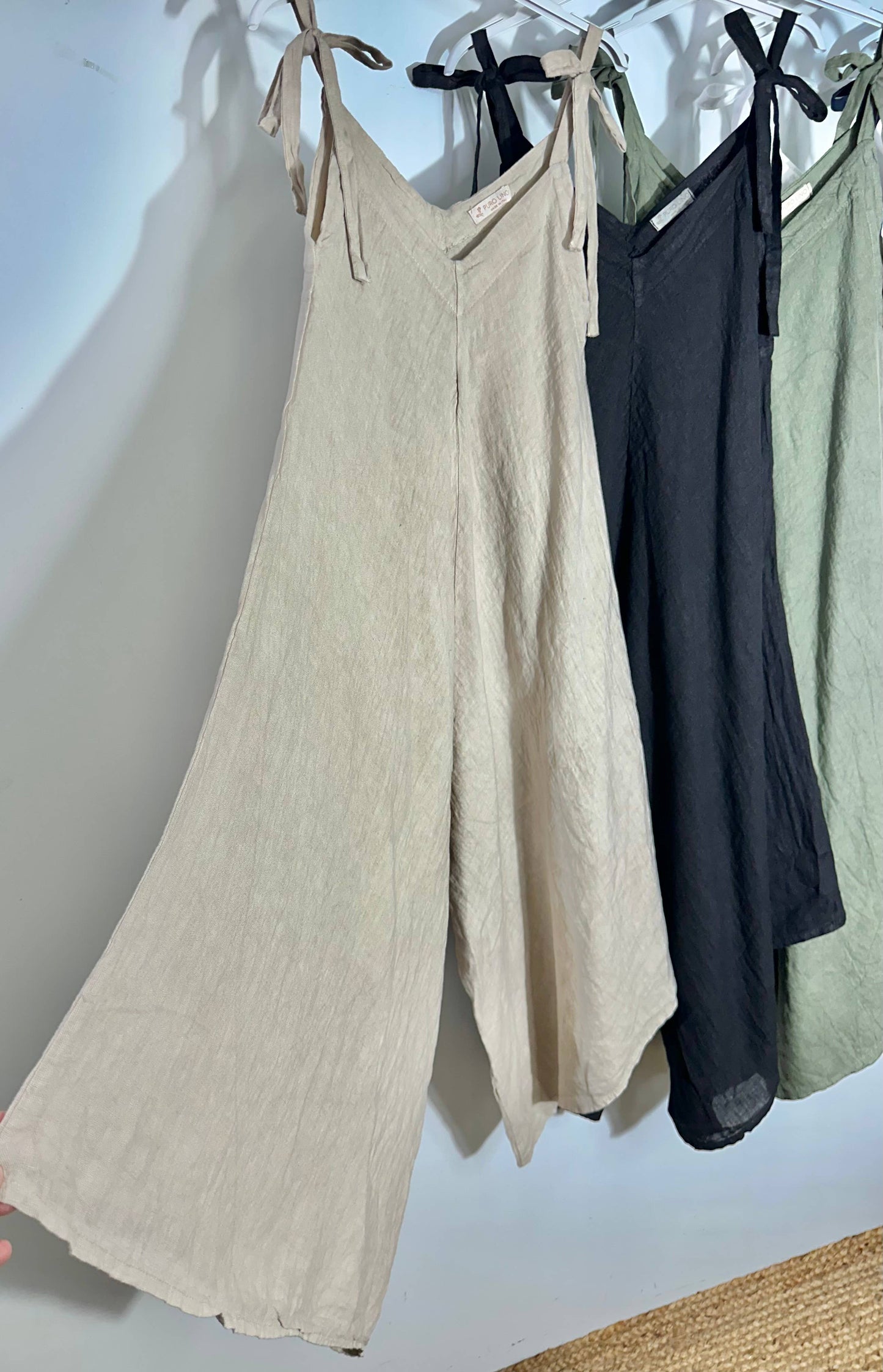 Karamel Collection KC1001 | Linen Jumpsuit With Ties