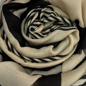London Scarves - Big maze monogram printed scarf