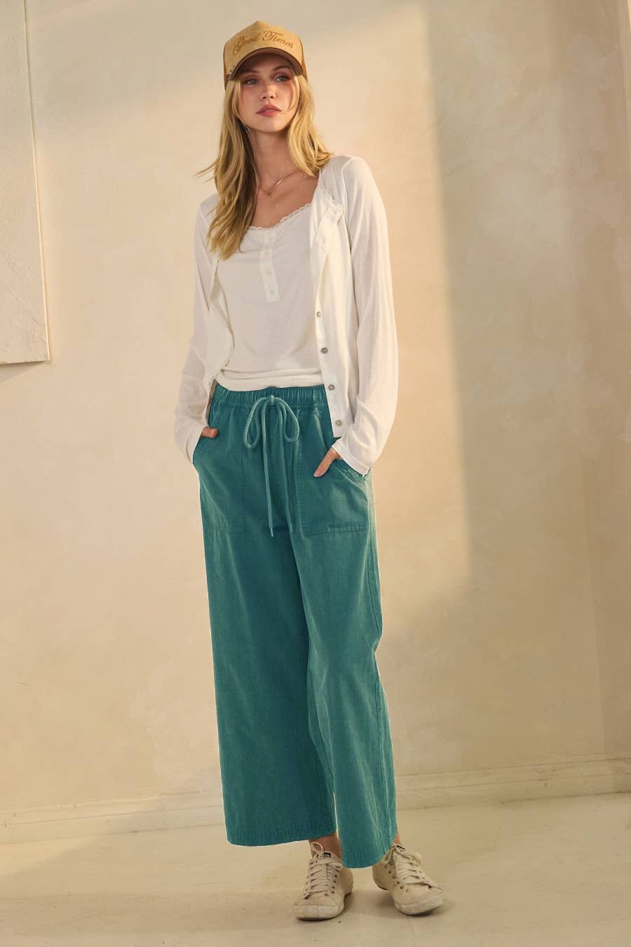 Oddi - Wide-leg Acid Washed Pants