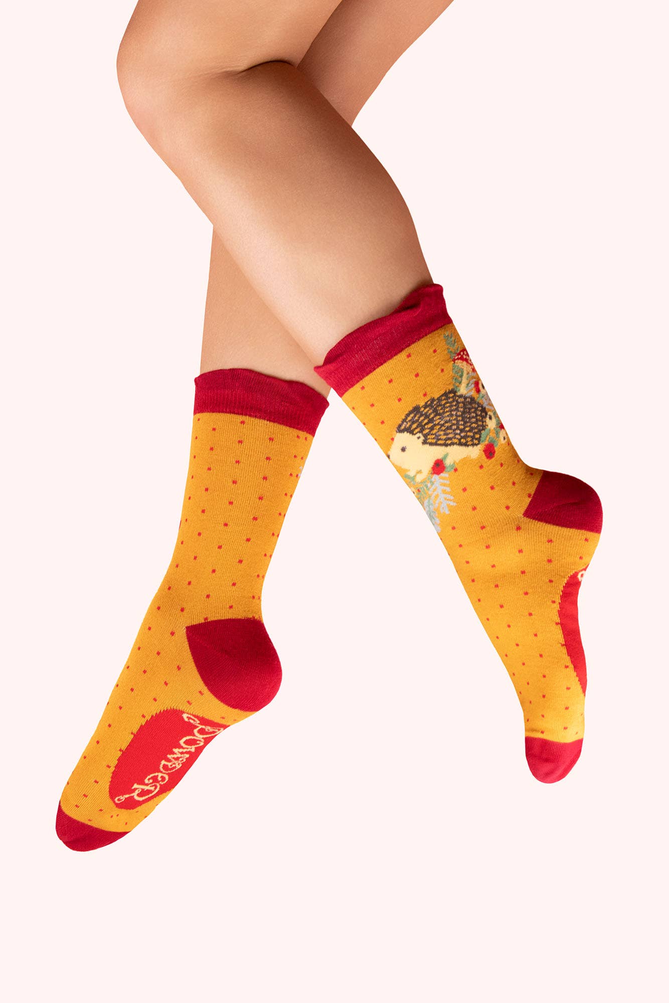 Powder Design inc - US - Women's Ankle Socks - Nesting Hedgehog