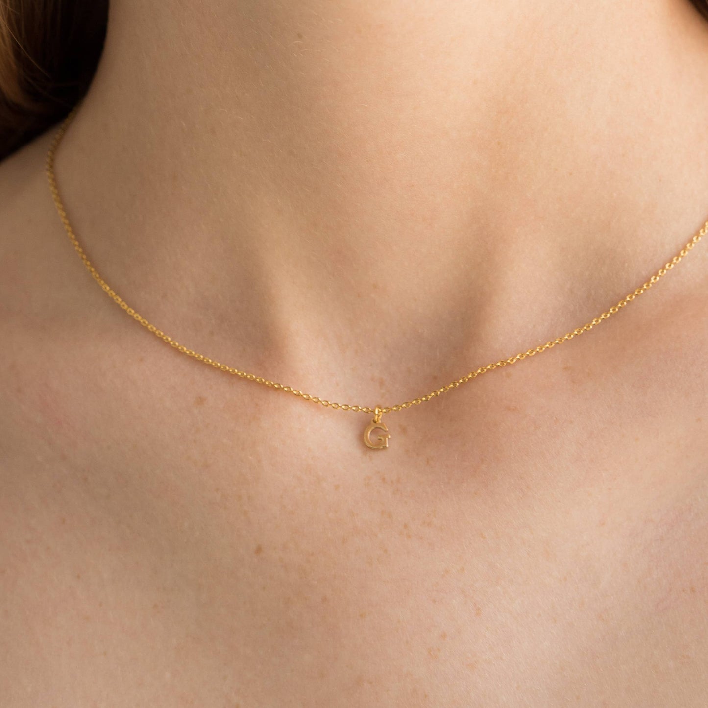 Dainty Love Initial Necklace